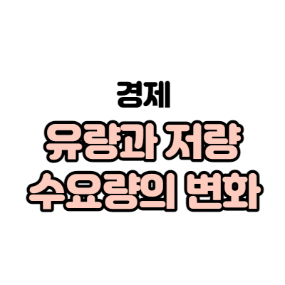  3. 유량과 저량, 그리고 수요량의 변화