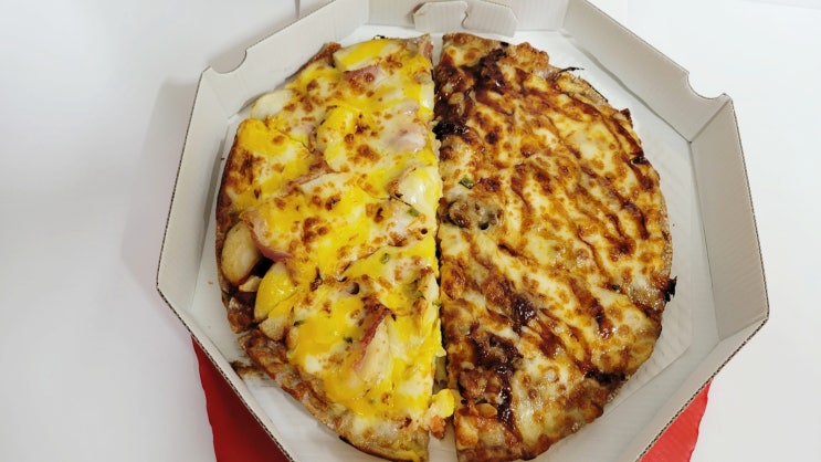 도우까지 맛있는 자가제빵 선명희 피자 수원광교점 포장