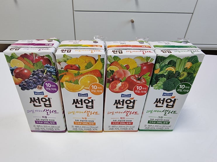  [매일 썬업 과일 야채샐러드] 구입 및 4가지 맛 비교 후기