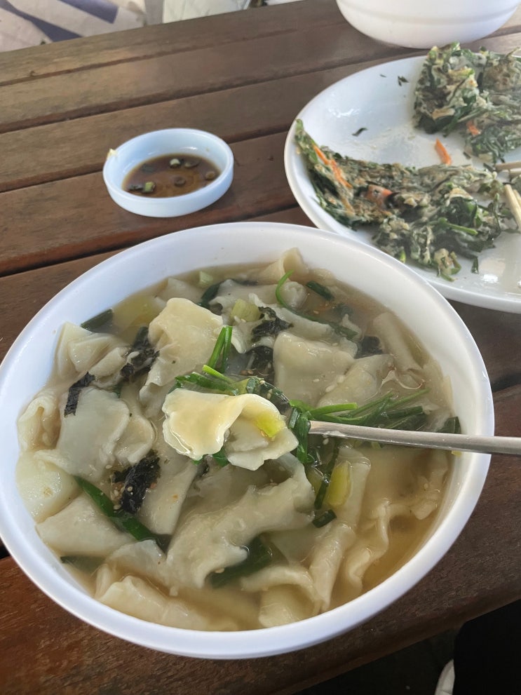 울산 달곡 숨겨진 장터 수제비 맛집!!(강동 농수산물 주말 직거래장터)