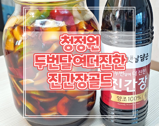  청정원 진간장으로 만든 오이양파간장초절임 레시피