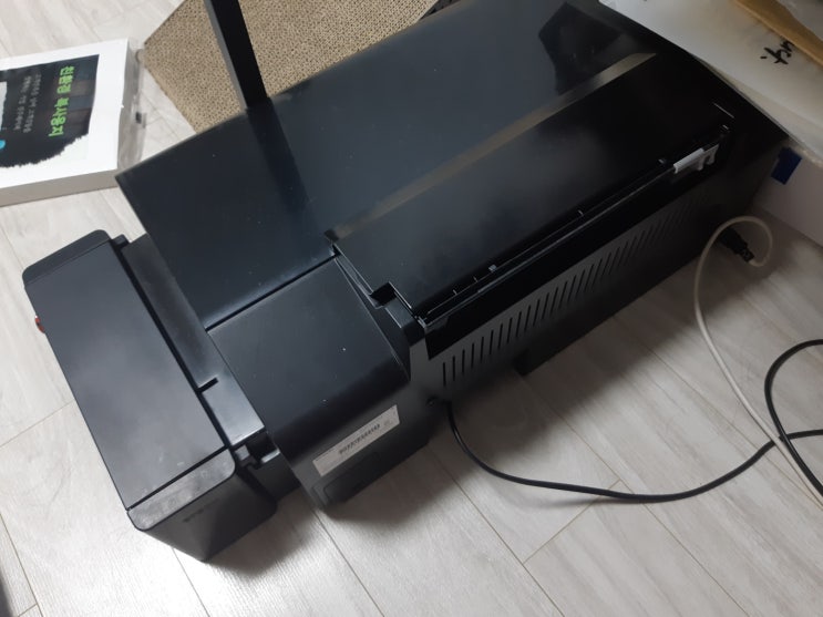  엡손 프린터 l850 수리 노즐청소 잉크 안나오는 프린트기 강력잉크분사 하는방법