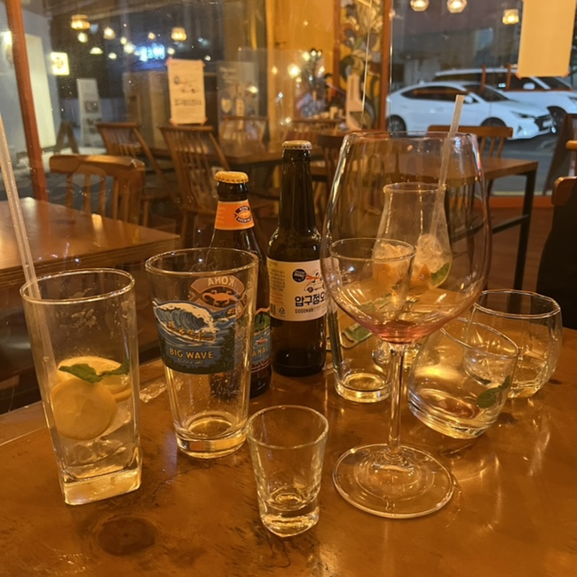  목동역 파스타 맛집 썬라이즈 : 알리오올리오에 와인 칵테일 맥주 모두 즐기기, 목동 칵테일