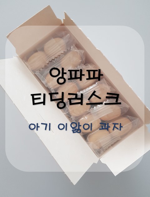  [내돈내산] 아기 이앓이 과자로 앙파파 티딩러스크 사용 리뷰