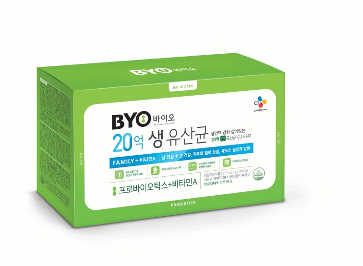 후기가 정말 좋은 BYO 20억 생유산균 패밀리 비타민A, 2g, 100개입 ···