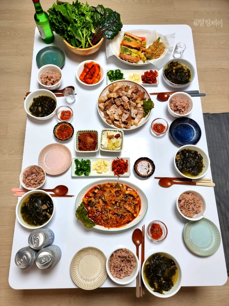 부모님 생신에 한식 메뉴