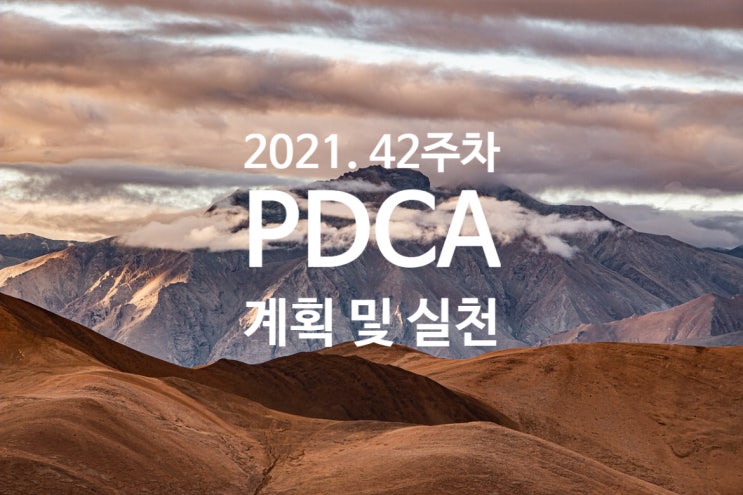  2021년 계획과 실천 42주차 점검 [천천히 순서대로 가도 성공할 수 있다]