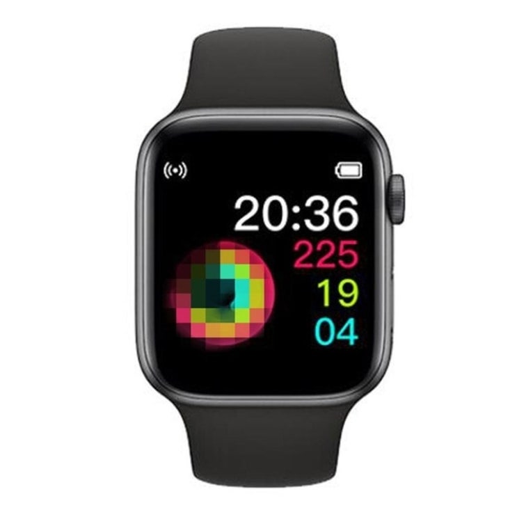 구매평 좋은 I5 I7 W34 스마트 시계 IWO 8 스포츠 보수계 심박수 혈압 모니터링 IOS Android 전화 용 남성 및 여성 Smartwatch, 검정, 소매 상자 포함