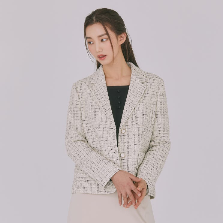  선택고민 해결 미쏘 여성용 트위드 테일러드 싱글 자켓 추천해요