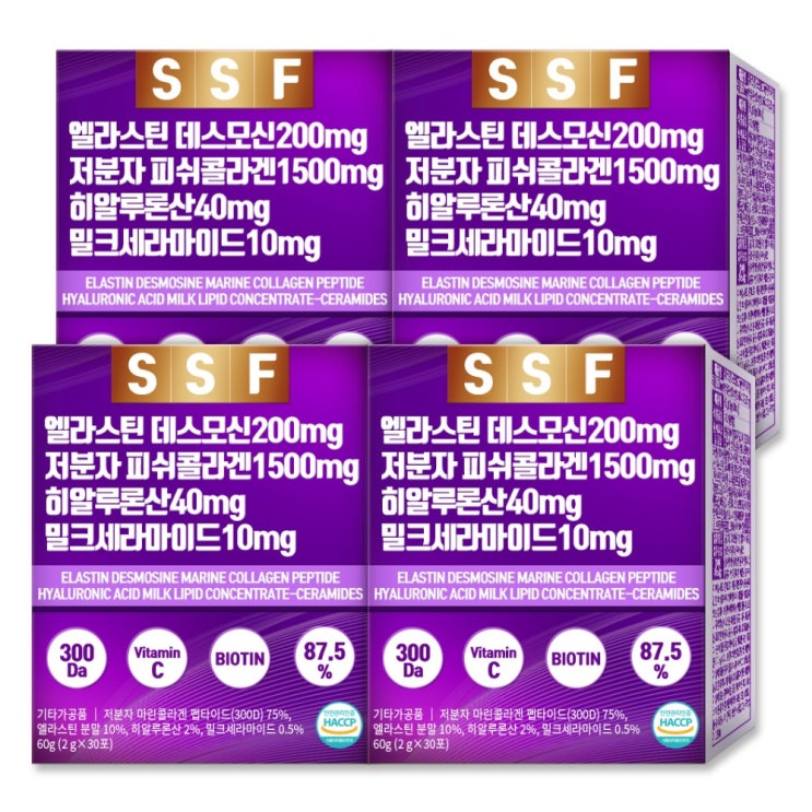  최근 인기있는 순수식품 엘라스틴 데스모신 저분자 피쉬 콜라겐 히알루론산 밀크세라마이드, 120개, 2g 좋아요