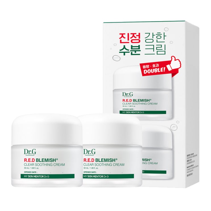 당신만 모르는 닥터지 레드 블레미쉬 클리어 수딩 크림, 50ml, 2개 ···