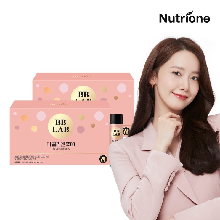  많이 팔린 뉴트리원 비비랩 윤아 저분자 콜라겐 5500 고함량 마시는 액상콜라겐 어린 펩타이드 + 활력환, 2box 추천합니다