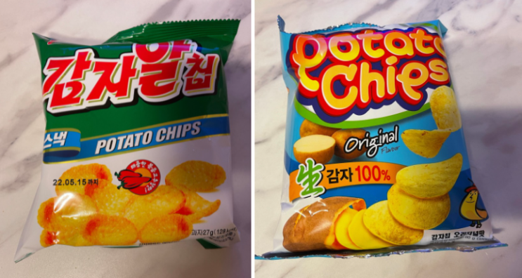 감자알칩 테이로 감자칩 세계과자할인점 포테이토칩 2종