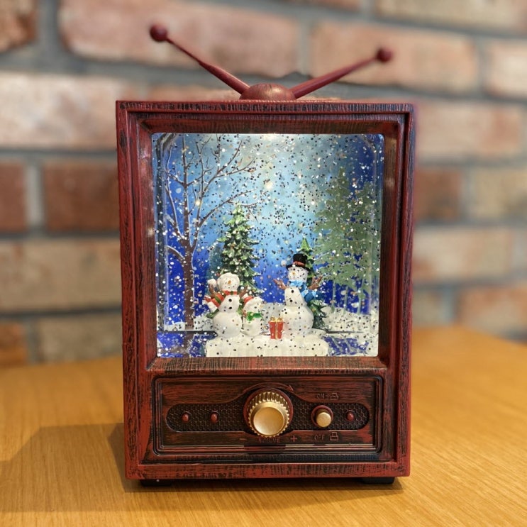  의외로 인기있는 레트로 TV 멜로디 워터볼 오르골 LED 빈티지 무드등 추천해요