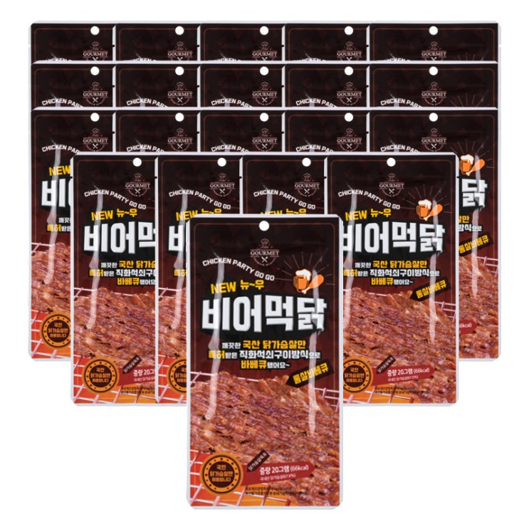 선택고민 해결 비어먹닭 닭가슴살 바베큐 육포, 20g, 20개 추천합니다