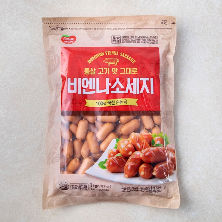  후기가 좋은 동원에프앤비 비엔나소시지, 1kg, 1개 ···