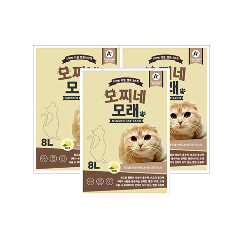 잘나가는 모찌네 고양이 모래 레몬향, 8L, 3개 추천해요 잘나가는 모찌네 고양이 모래 레몬향, 8L, 3개 추천해요