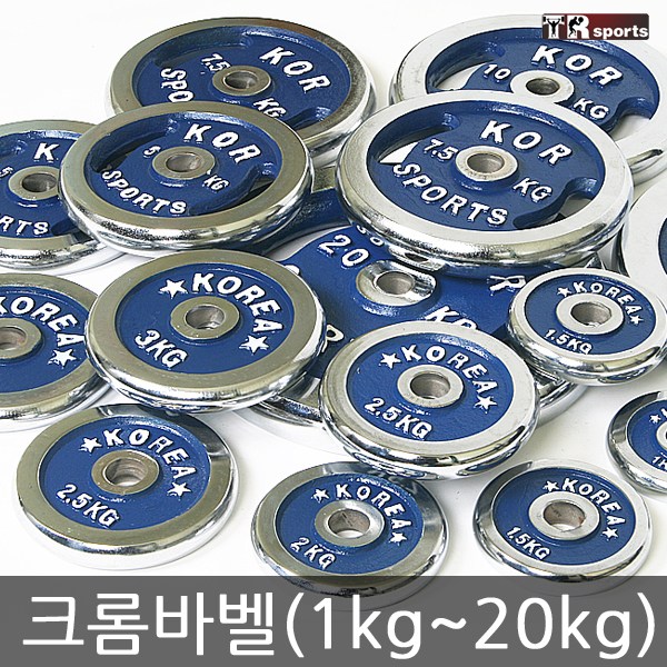 당신만 모르는 태림스포츠 크롬 바벨 원판 1kg~20kg, 2개입, 1.5kg 추천해요