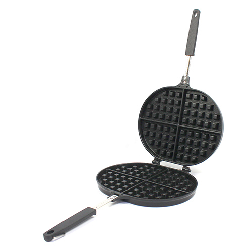  구매평 좋은 키친아트 통주물 홈베이킹 점보 와플팬, 팬 길이 185mm x 팬 너비 240mm x 높이 36mm, 1개 ···