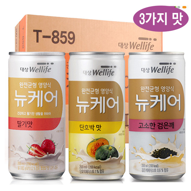 인기있는 대상welllife 뉴케어 딸기맛10+단호박맛10+검은깨맛10 영양식 건강식, 30캔, 1 ···