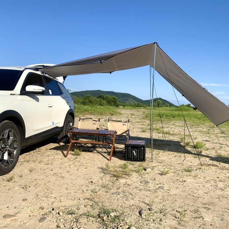  많이 팔린 차량용어닝 승용차 SUV 흡착판 어닝 타프 사이드어닝 차박 캠핑 자동차 그늘막, 옵션1, 미추가, 그린 추천합니다