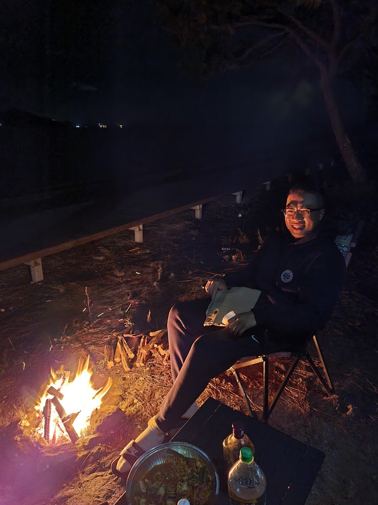  캠핑여행 / 우정여행 / 캠핑 / 불멍 / 삼겹살 파티 / 보성 캠핑