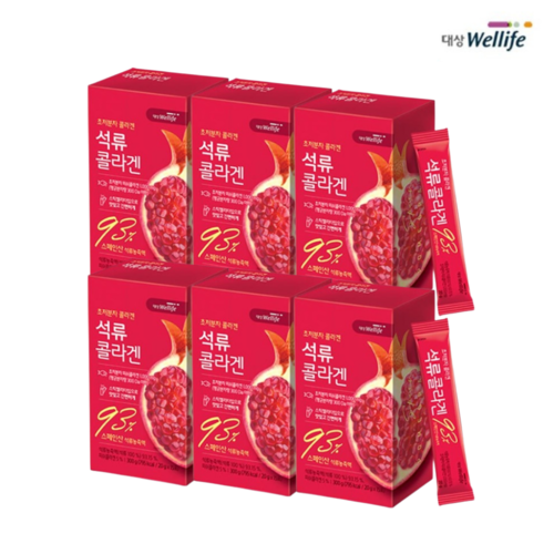 선호도 높은 대상웰라이프 초저분자 석류콜라겐 20g x 15포 6박스 3개월분 에스트로겐 피쉬 생선 좋아요 선호도 높은 대상웰라이프 초저분자 석류콜라겐 20g x 15포 6박스 3개월분 에스트로겐 피쉬 생선 좋아요
