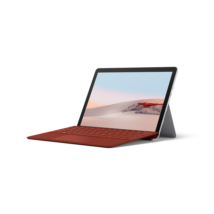 가성비 뛰어난 마이크로소프트 2020 Surface Go2 10.5 + 포피레드 타입커버 패키지, 플래티넘, 코어M, 128GB, 8GB, WIN10 Home, TFZ-00009