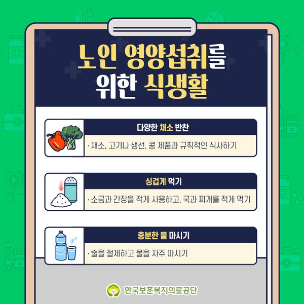 [건강생활백서#4] 노년기 영양 섭취 왜 중요할까요? 노인 영양 섭취의 중요성 알아보기 : 네이버 블로그