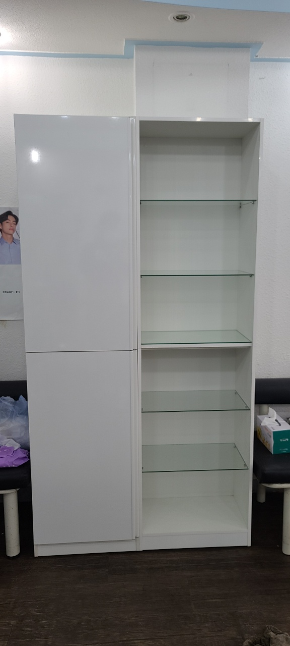   자체제작 미용실 카운터,수납장 : 정돈된 매장 분위기 연출하기 