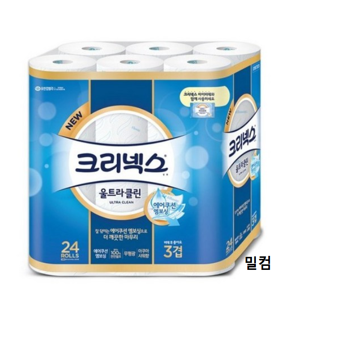 인기 급상승인 크리넥스 울트라클린 3겹 천연펄프 화장지 33m, 24롤, 10팩 추천해요 인기 급상승인 크리넥스 울트라클린 3겹 천연펄프 화장지 33m, 24롤, 10팩 추천해요