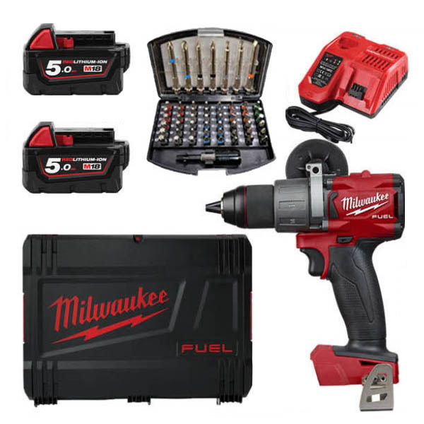 의외로 인기있는 밀워키 충전 함마 드릴 드라이버 M18 FPD2-502X + 콜라보 드라이버비트 55종 세트, 1세트 추천합니다 의외로 인기있는 밀워키 충전 함마 드릴 드라이버 M18 FPD2-502X + 콜라보 드라이버비트 55종 세트, 1세트 추천합니다