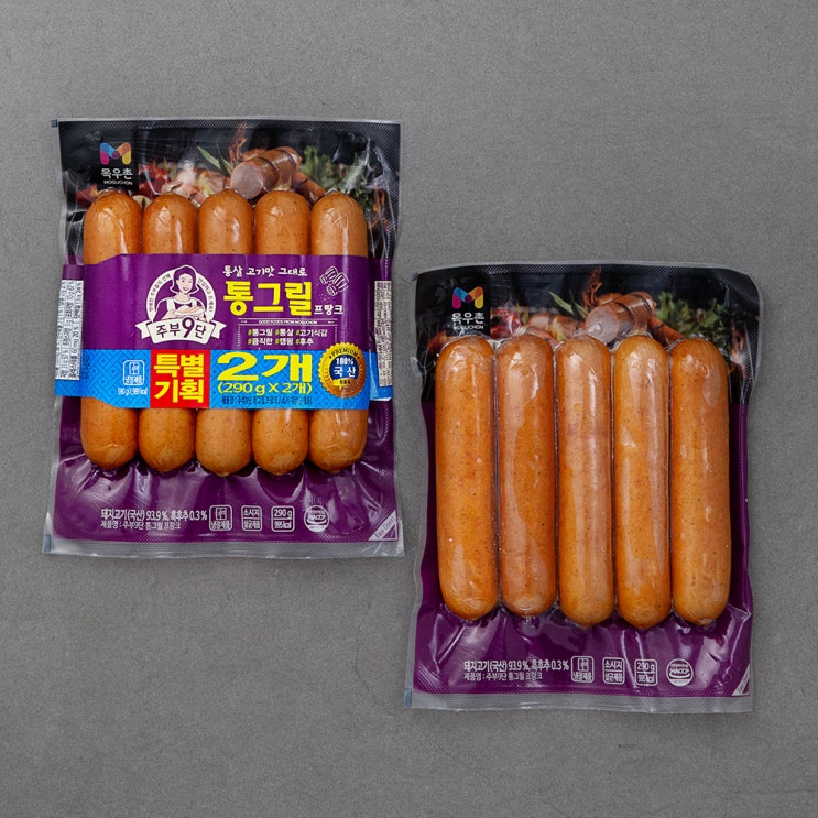  최근 많이 팔린 목우촌 주부9단 통그릴 프랑크, 290g, 2개 좋아요