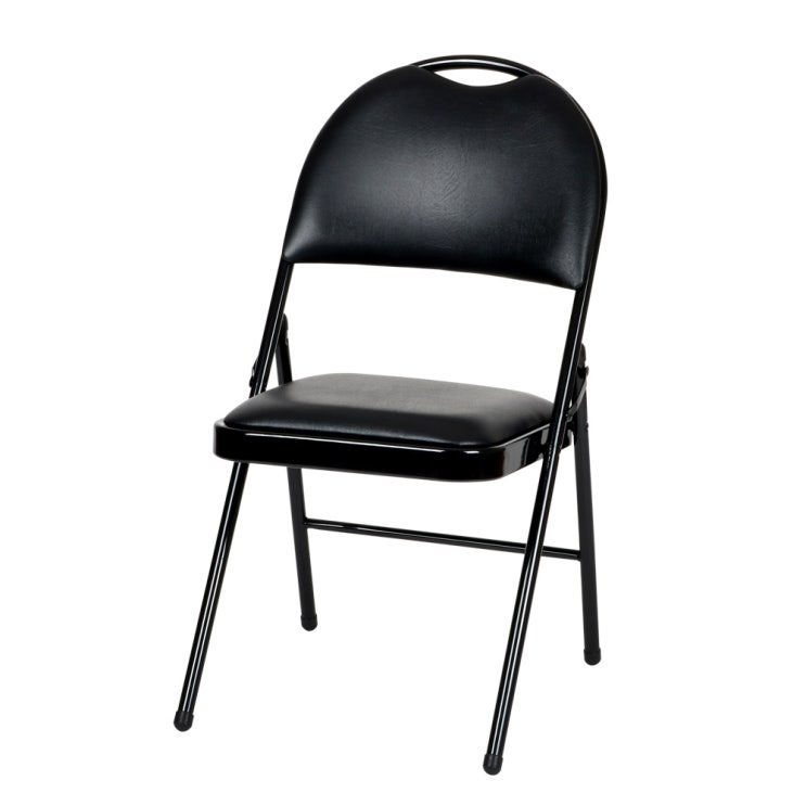 후기가 정말 좋은 도리퍼니처 쿠션 분체 접이식 의자, 블랙 추천합니다