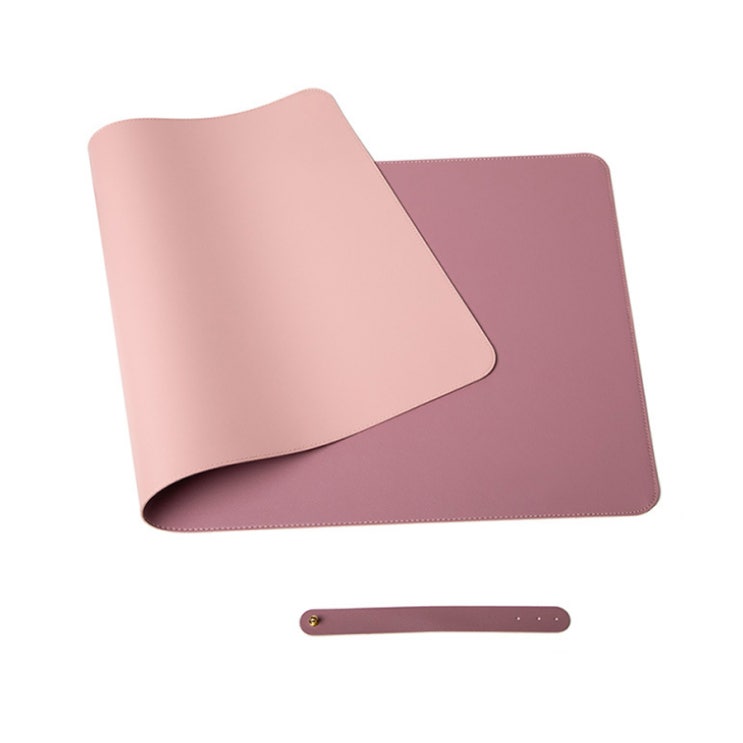 당신만 모르는 PU가죽 파스텔 방수 마우스 장패드 양면형 70 x 35 cm, 퍼플 + 핑크, 1개 추천합니다