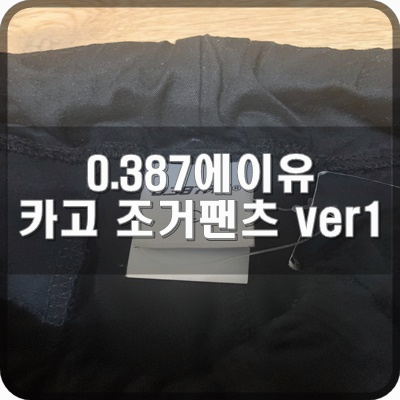  0.387AU 프리미엄 지퍼 테크웨어 카고 조거팬츠 VER.1 리뷰
