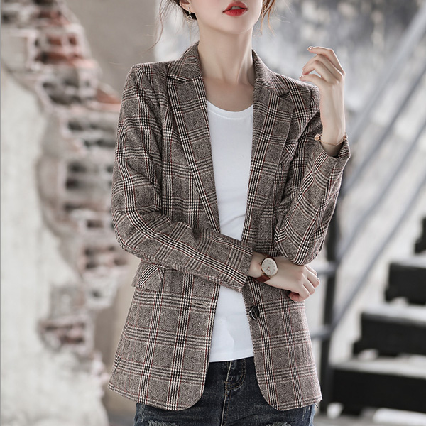 핵가성비 좋은 포플러앤씨 여성용 비안트 체크 자켓 좋아요 핵가성비 좋은 포플러앤씨 여성용 비안트 체크 자켓 좋아요
