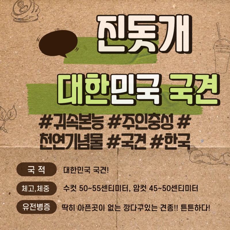 한국의 진돗개는 똑똑하다