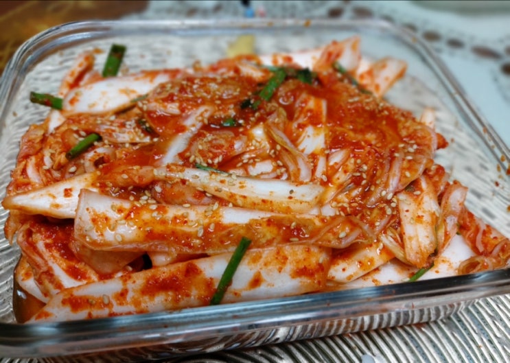 배추 겉절이 만들기 배추한포기 양념 배추 겉절이 만들기 배추한포기 양념