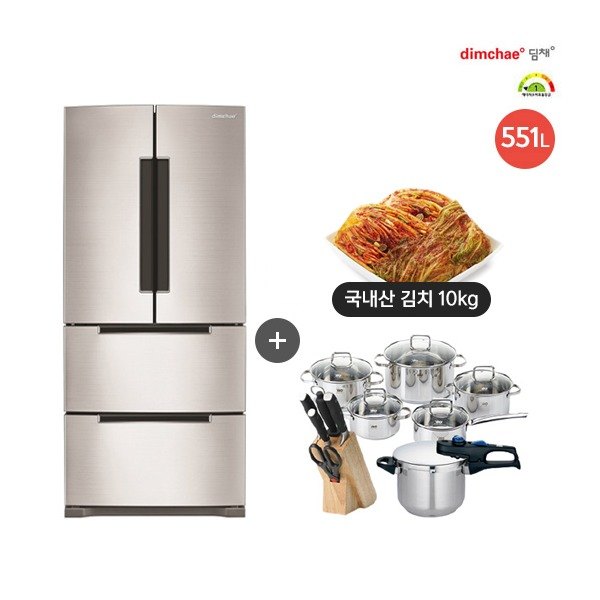  선호도 좋은 [딤채] [21년형 1등급] [프리미엄] [551L] 위니아 4룸 스탠드형 노바실버 (L, 상세 설명 참조 좋아요