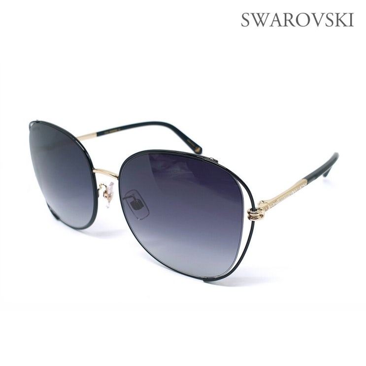 인지도 있는 Swarovski 스와로브스키 오버핏 메탈 선글라스 SK0248 01B 추천합니다