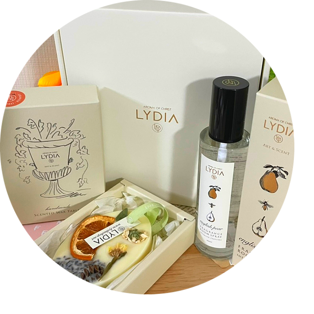  잉글리쉬페어 룸스프레이 왁스타블렛 방향제 선물 세트 LYDIA 리디아 아트앤센트