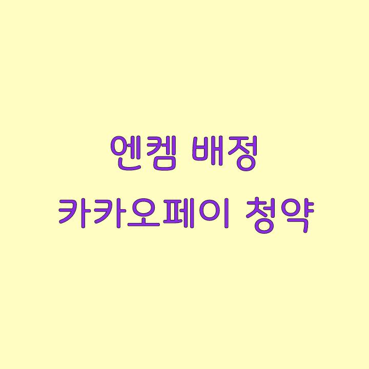  엔켐 배정 카카오페이 공모주 청약 후기