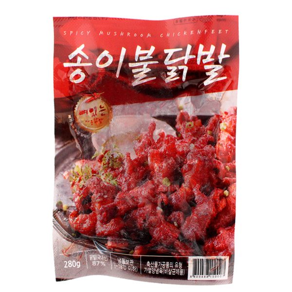  선호도 높은 원앙에프엔비 송이불닭발 280gX5팩 / 천지농산, 5개, 280g 추천합니다