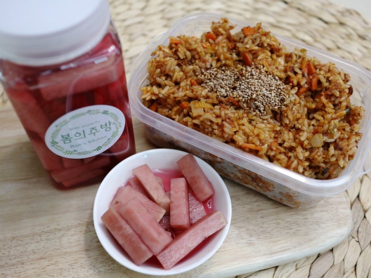  수제무피클 봄의주방 유기농비정제설탕 건강하고 맛있어요