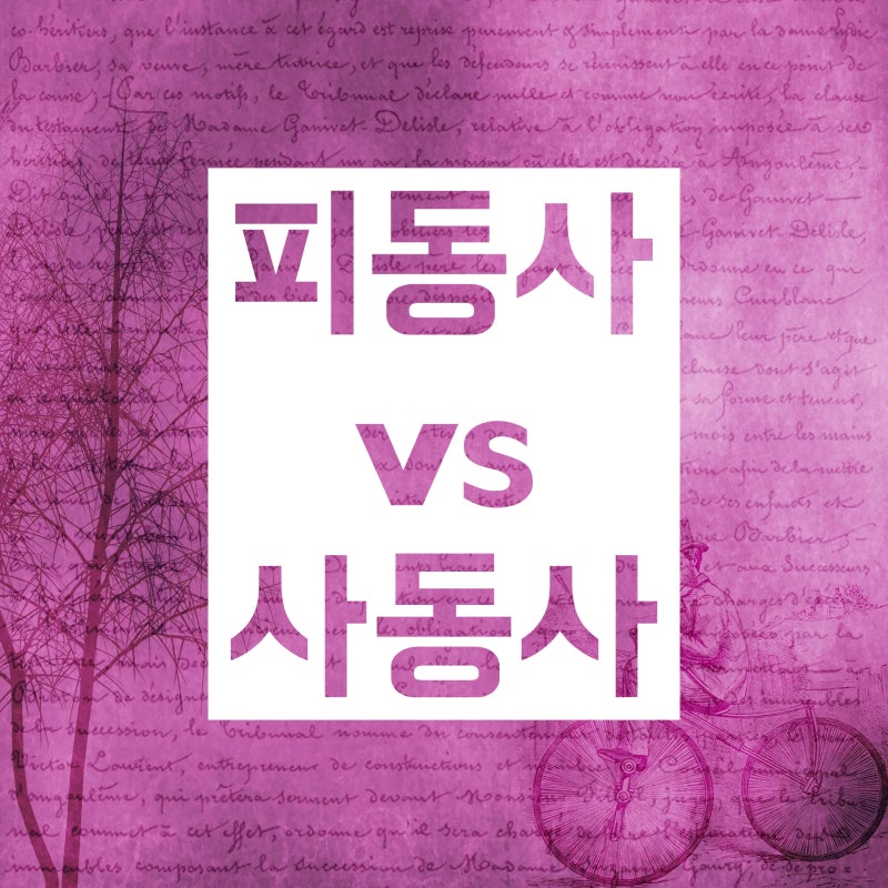 피동사 (피동접미사) vs 사동사 (사동접미사) :: 개념과 구분법 학습! : 네이버 블로그