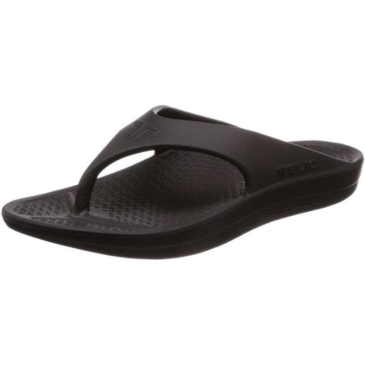  구매평 좋은 일본배송 [테릭]리커버리 샌들 FLIP FLOP블랙 24.0 cm~24.5 cm TELIC(테릭)패션 샌들 추천해요