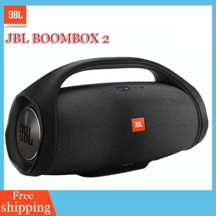 가성비 좋은 JBL 붐박스 2 휴대용 무선 jbl 블루투스 스피커 붐박스 방수 확성기 역학 음악 서브우퍼 야외 스테레오, 검은 색 ···