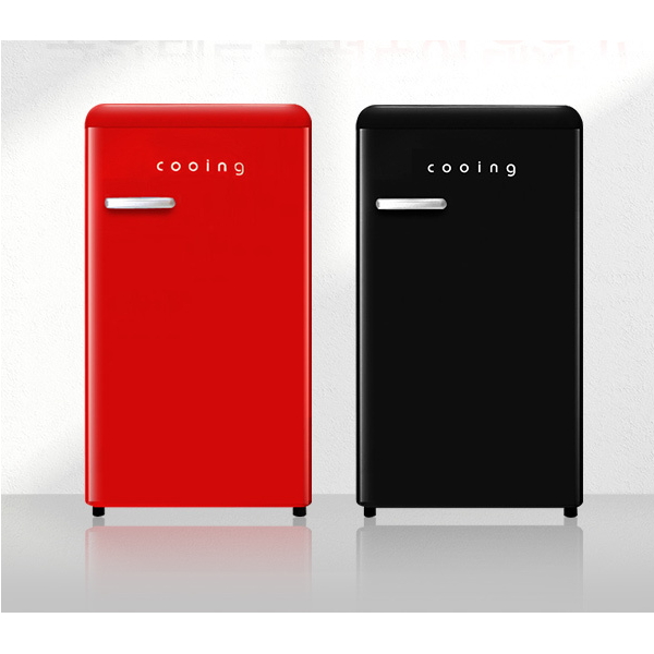리뷰가 좋은 쿠잉 냉장고 레드 블랙 소형 미니 원도어 컴팩트, 02.REF-S92BK 블랙 좋아요