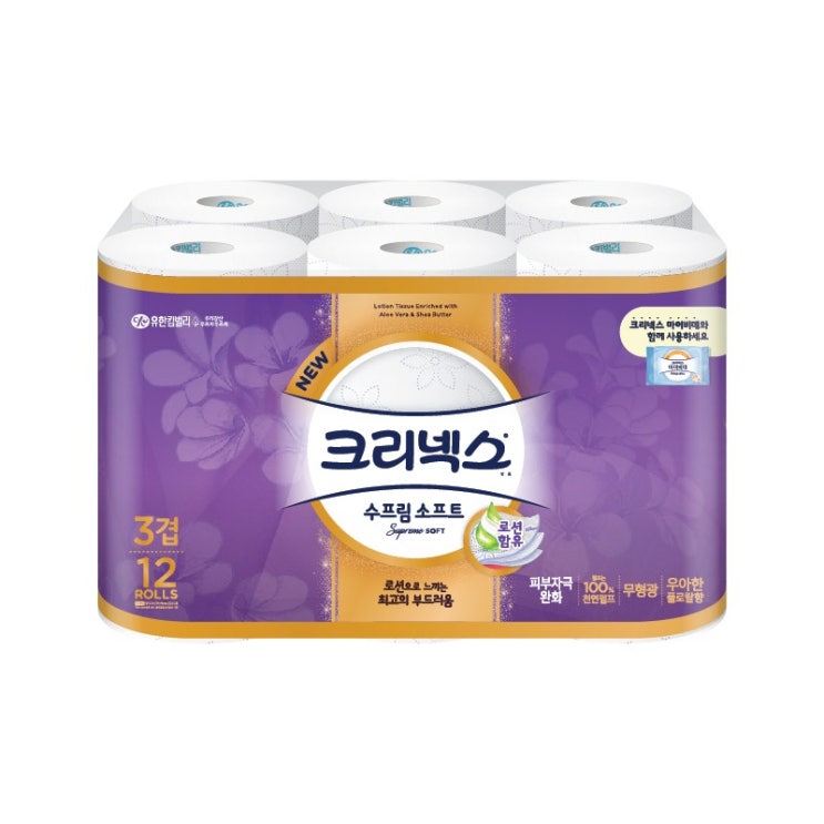 핵가성비 좋은 크리넥스 수프림소프트 3겹 27M 12롤 롤화장지, 6개 추천해요 핵가성비 좋은 크리넥스 수프림소프트 3겹 27M 12롤 롤화장지, 6개 추천해요